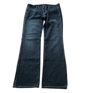 Armani Exchange Women Dark Wash Flared Denim Jeans Size 6 With Button Closure